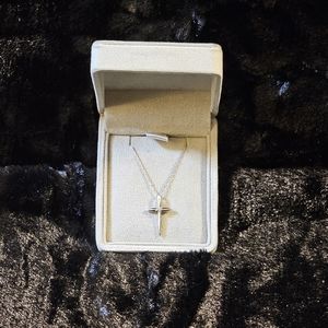 Dainty Cross Necklace - Sterling Silver